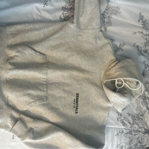 Essentials Light Gray Pullover Hoodie